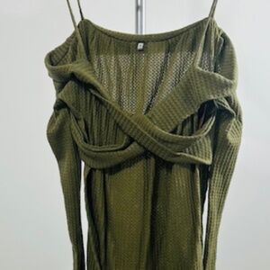 Long Sleeve Green Sweater